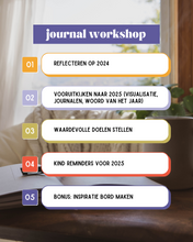 Afbeelding in Gallery-weergave laden, Journal Workshop: Een helder nieuw jaar, dicht bij jezelf