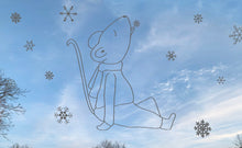 Afbeelding in Gallery-weergave laden, Raamtekening met stift - sneeuwpret
