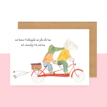 Afbeelding in Gallery-weergave laden, Postkaart - veel dromen & liefdesgeluk voor jullie alle twee met zonneschijn en de wind mee